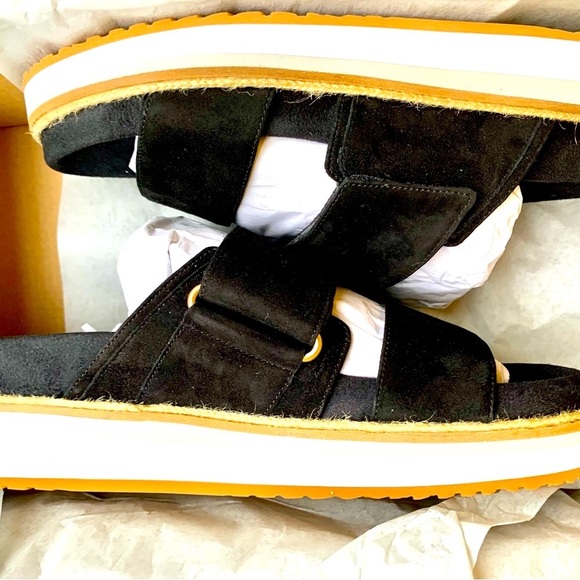 NIB Cole Haan Cloud Slide Black Suede Sandals - Picture 4 of 12